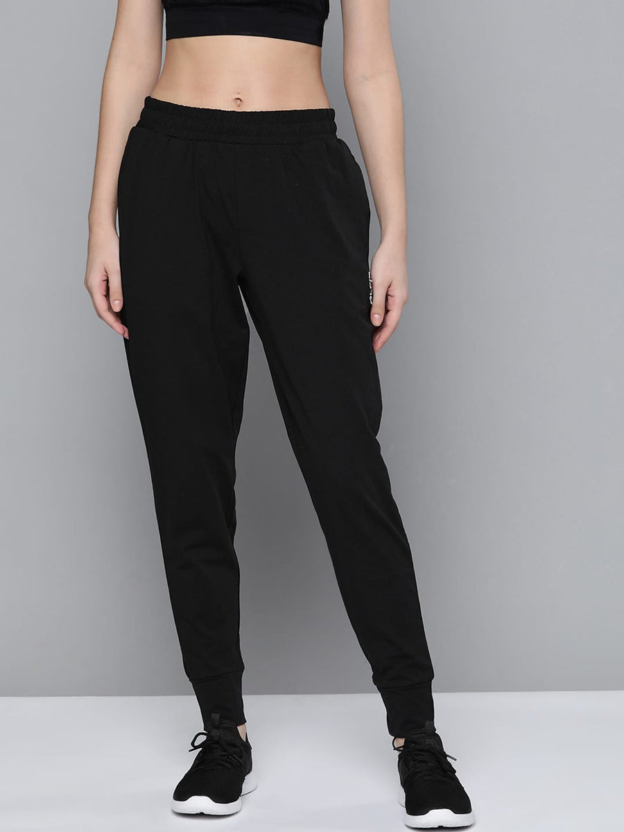 Alcis Women Solid Black Track Pants