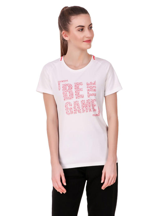 Alcis Women Printed White Tshirts